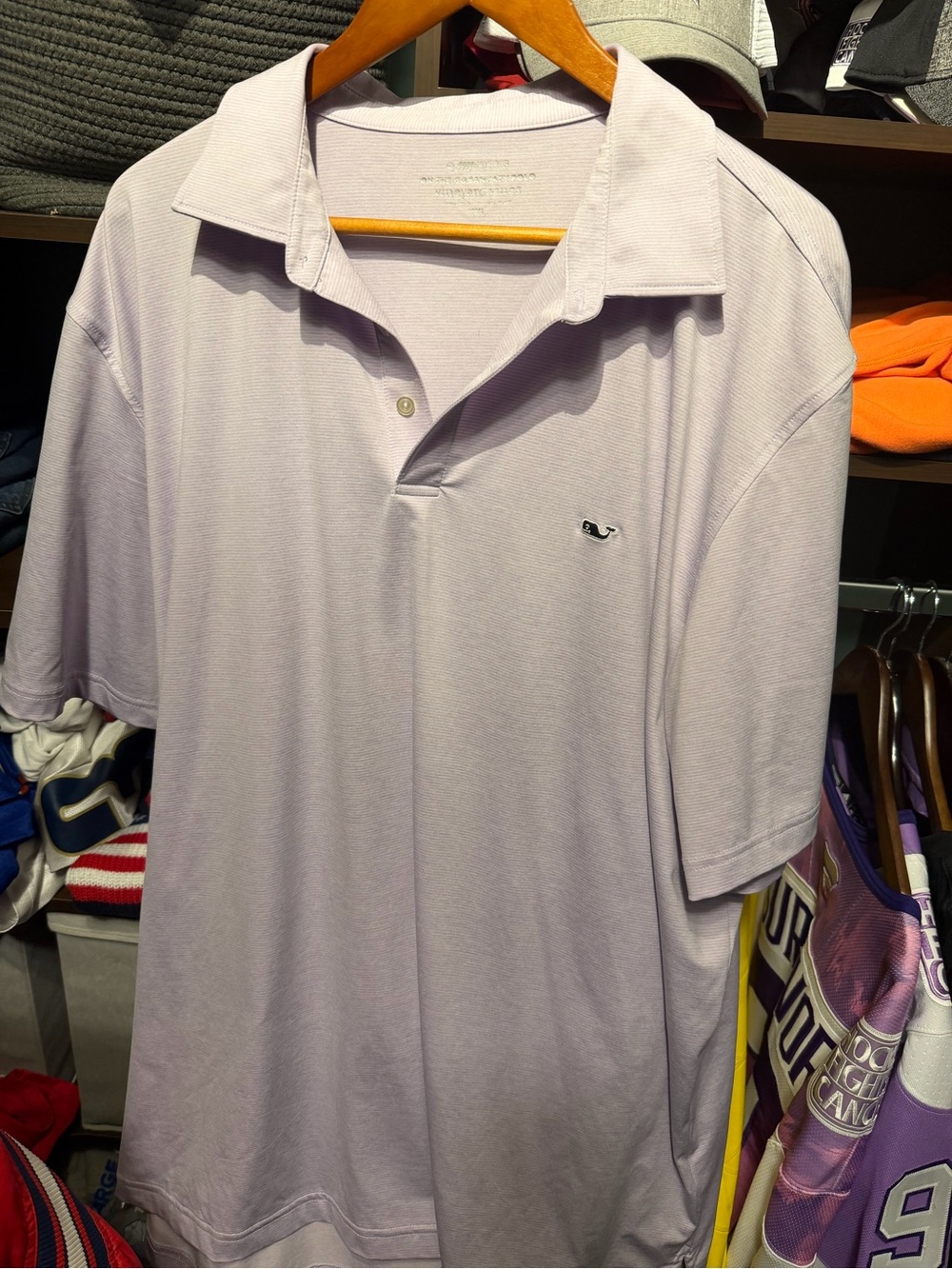 Men's Polo Shirt in Light Lavender by vineyard vines